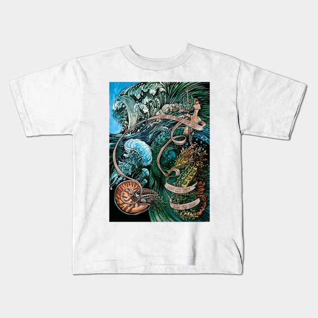 Mermaid Kids T-Shirt by SunnyDaysNH